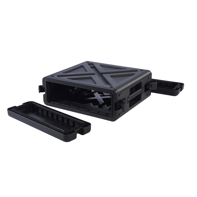 Ударопрочный запираемый кейс с открытой рамой высотой 3u